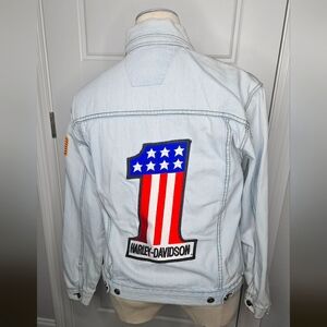 Harley-Davidson Rare Vintage Denim Jacket Size Small